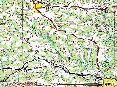 Kingstown topographic map