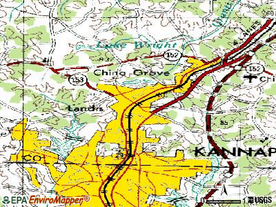 Landis topographic map
