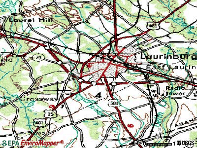 Laurinburg topographic map