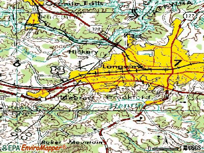Long View topographic map