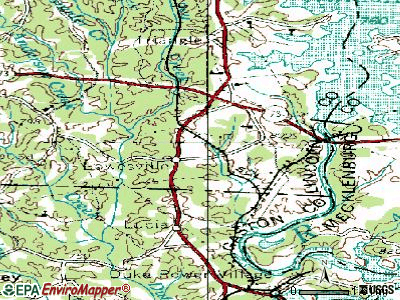Lowesville topographic map
