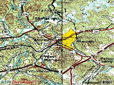 Marion topographic map