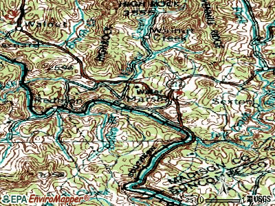 Mars Hill topographic map