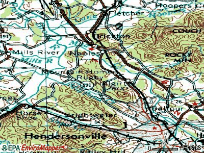 Mountain Home topographic map