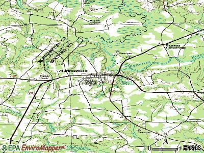 Murfreesboro topographic map