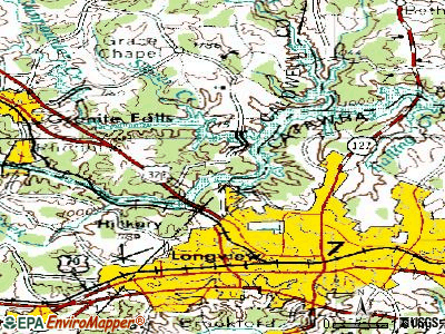 Northlakes topographic map