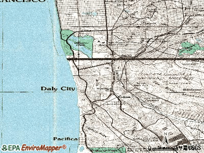 Burbank topographic map