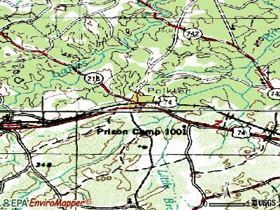 Polkton topographic map