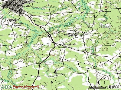 Powellsville topographic map