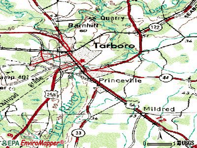 Princeville topographic map