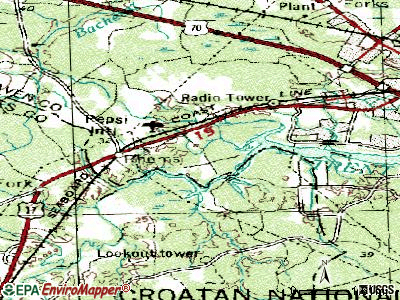 River Bend topographic map