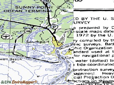 Southport topographic map