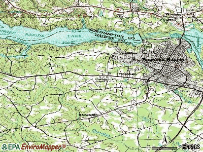 South Rosemary topographic map