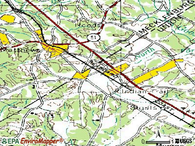 Stallings topographic map