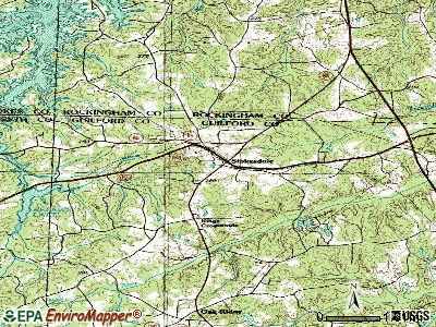 Stokesdale topographic map