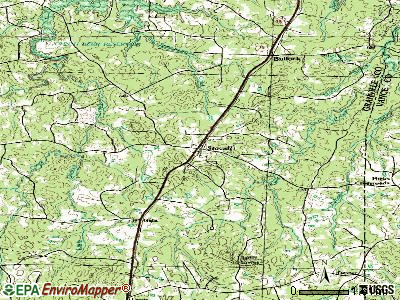 Stovall topographic map