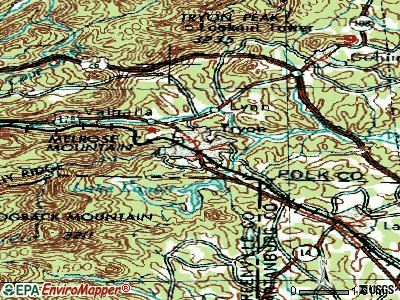 Valley Hill topographic map