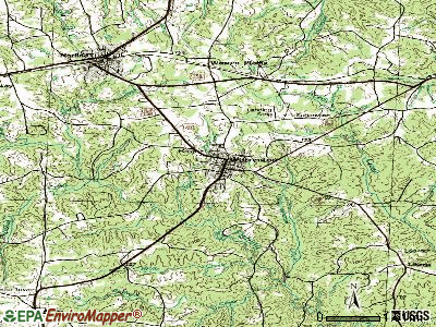 Warrenton topographic map