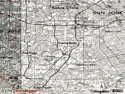 Campbell topographic map