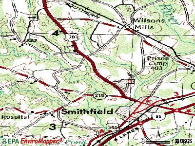 West Smithfield topographic map