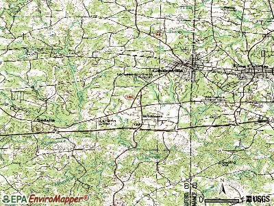 Whitsett topographic map