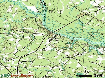 Winton topographic map