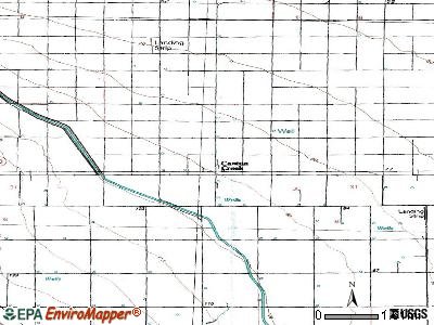 Cantua Creek topographic map
