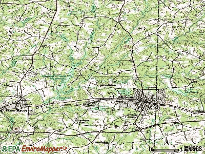 Woodlawn topographic map
