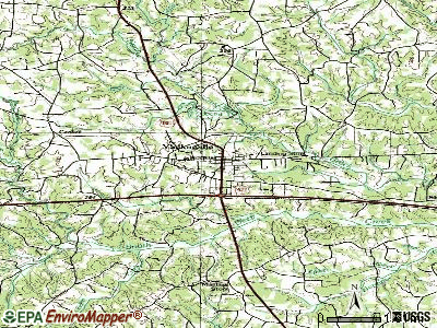 map of north carolina cities and towns. Yadkinville topographic map