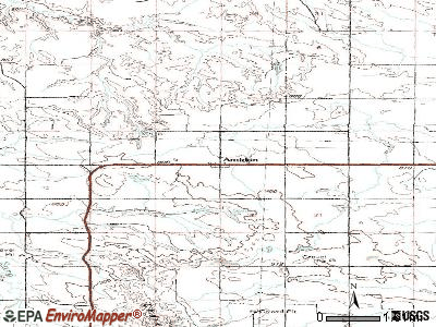 Amidon topographic map