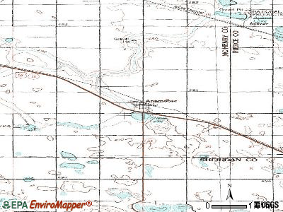 Anamoose topographic map