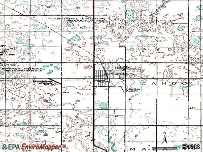 Cando topographic map