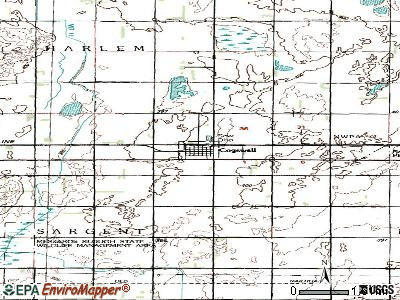 Cogswell topographic map