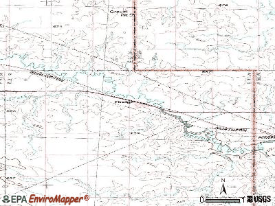 Dodge topographic map