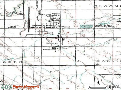 Emerado topographic map