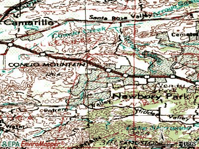 Casa Conejo topographic map