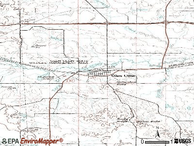 Glen Ullin topographic map