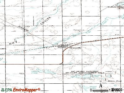 Granville topographic map