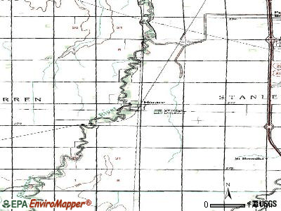 Horace topographic map