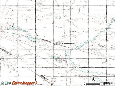 Karlsruhe topographic map