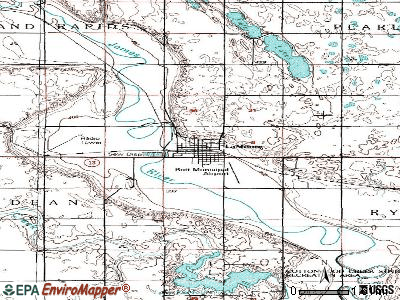 LaMoure topographic map