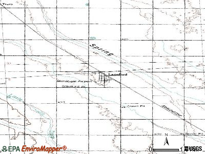 Lansford topographic map