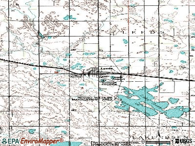 Leeds topographic map