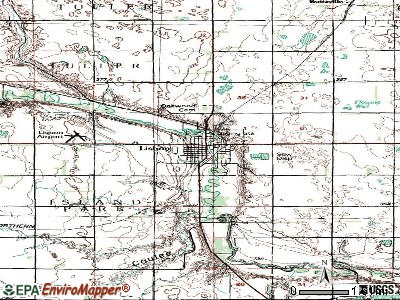 Lisbon topographic map