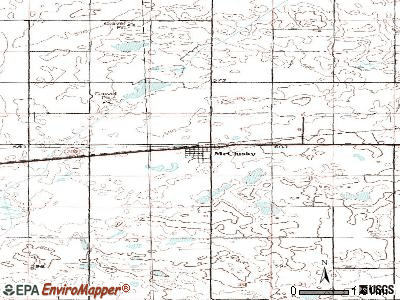 McClusky topographic map