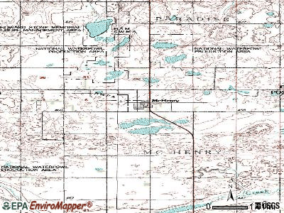 McVille topographic map