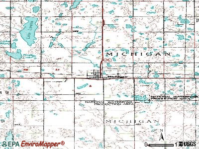 Michigan City topographic map