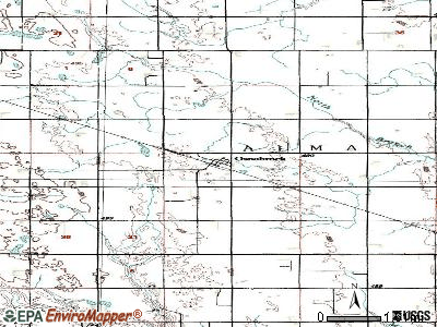 Osnabrock topographic map