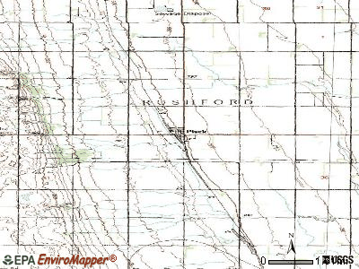 Pisek topographic map