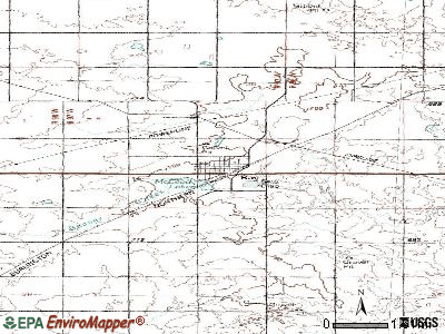 Powers Lake topographic map